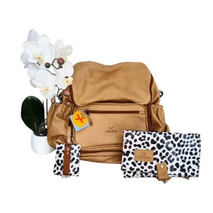 Blooming Leather Nappy Backpack